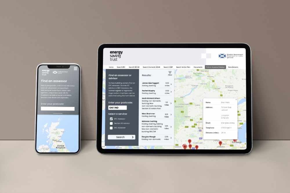 Energy Saving Trust web app