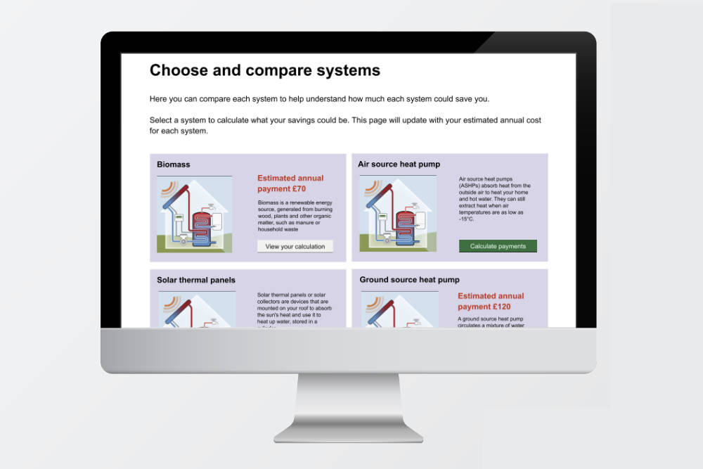 Domestic Renewable Heat Incentive web app